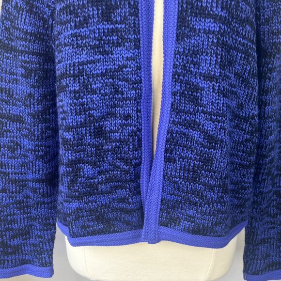 Karen Lessly Cardigan Sweater Womens 2X Blue Black New - Picture 4 of 10